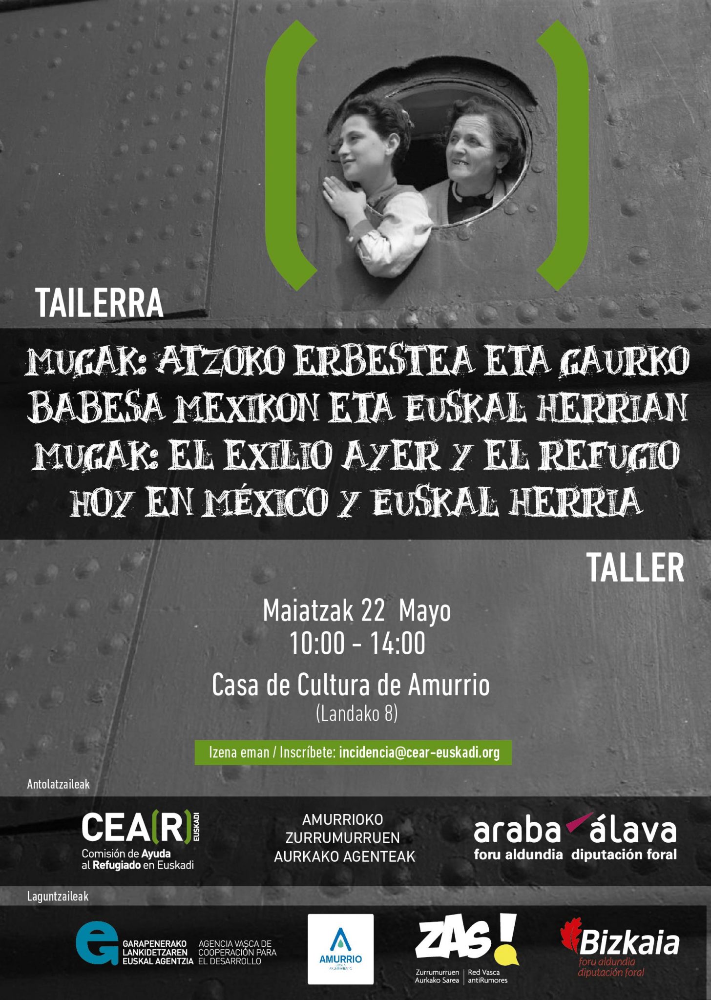 AMURRIO Taller El exilio ayer y el refugio hoy en México y Euskal
