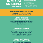 ¡Ya conocemos las obras ganadoras del II Certamen de microteatro antiRumor!